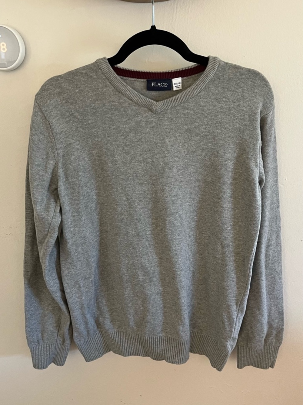 The Children's Place Gray V-Neck Sweater